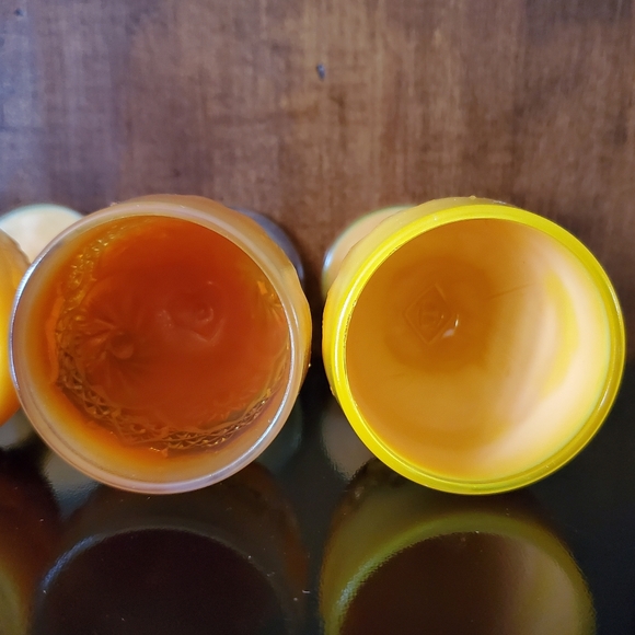 (4) Vntg "Buzz Saw" Glowing Orange Selenium Goblets by both Degenhart & Boyd - Picture 9 of 16